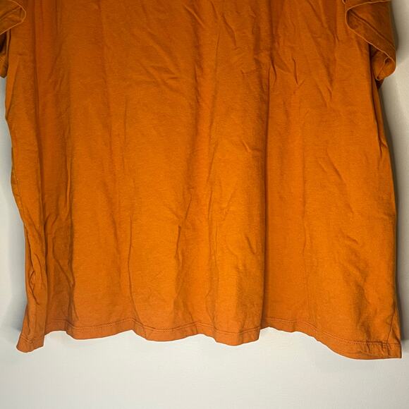 Ava & Viv Orange V-Neck T-Shirt Size 4X - Picture 12 of 13